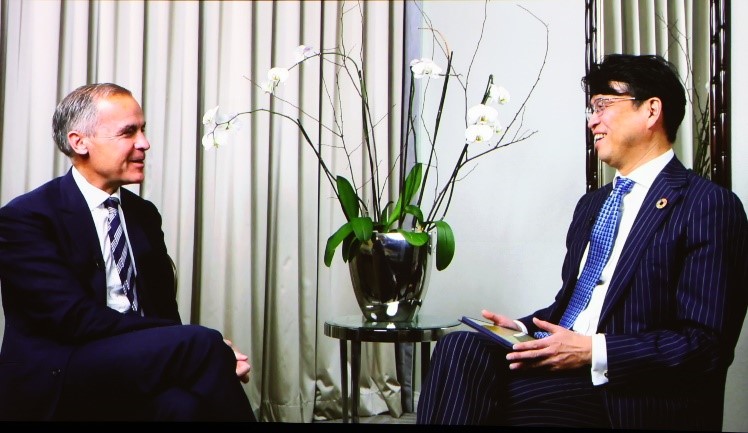基調対談(マーク・カーニー氏、水野弘道氏)